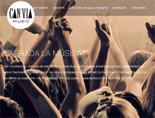 Tablet Screenshot of canviamusic.com
